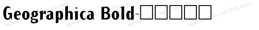 Geographica Bold字体转换